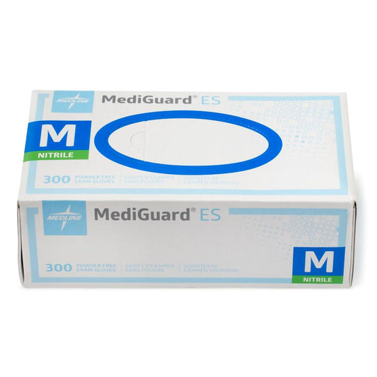 Mediguard® Es Nitrile Exam Glove, Medium, Blue, 300/Bx