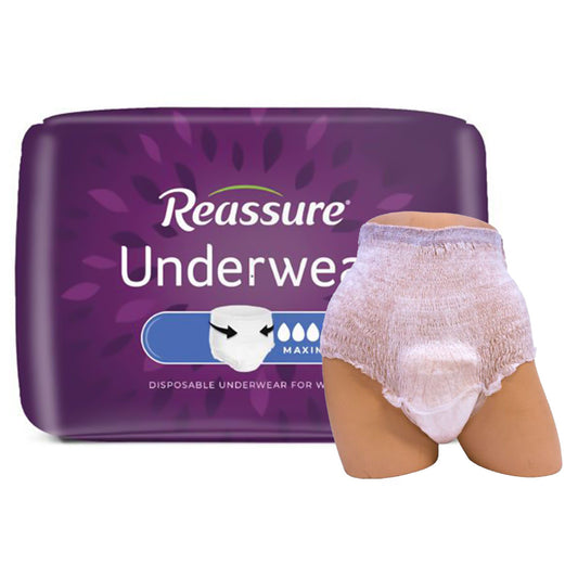 Reassure® Maximum Absorbent Underwear, Heavy Absorbency, 2X-Large, 48/Cs