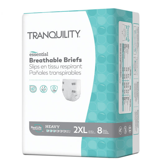 Tranquility® Essential Heavy Incontinence Brief, 2X-Large, 8/Bg