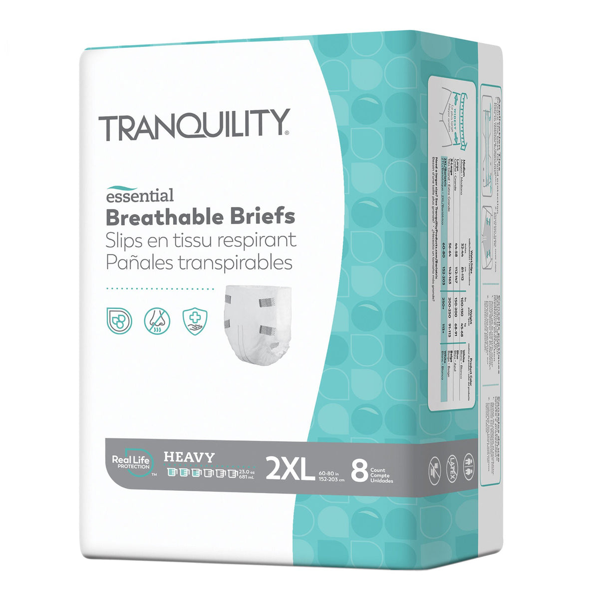 Tranquility® Essential Heavy Incontinence Brief, 2X-Large, 32/Cs