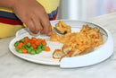PLATE GUARD, CONCAVE WALL, LARGE, FITS 9"-11" DIA PLATES, WHITE, SOLD AS EACH KINSMAN 10000721