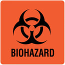 UAL™ Biohazard Pre-Printed Label, 3 x 3 Inch, 1/PK