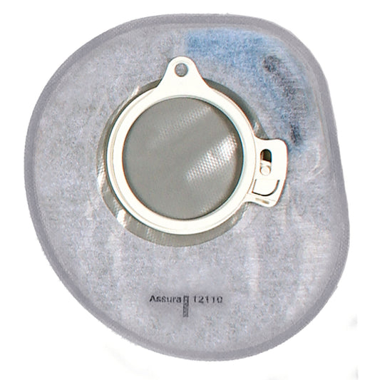 Assura® 2-Piece Closed End Transparent Ostomy Pouch, Blue Match, 30/Bx