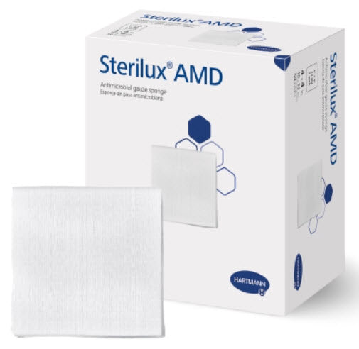Hartmann Usa Sterilux Amd Sponge Tbd-Sponge Gauze Sterilux Amd 4X412Ply St 2/Pk 25Pk/Bx 24Bx/Cs -15700031 - BriteSources