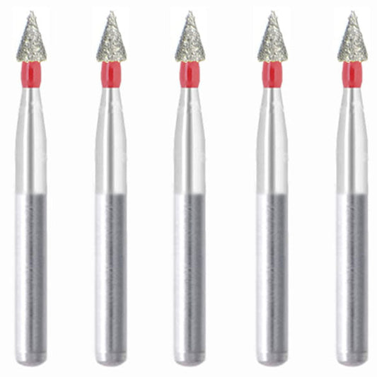 Conical Pointed 1.5 mm Dia. Fine Grit Diamond Bur 5 per pack. 159.15F1 - Osung USA