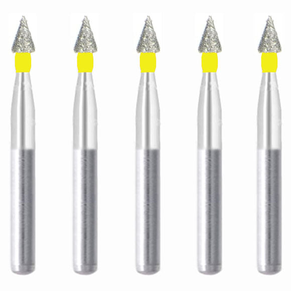 Conical Pointed 1.5 mm Dia. Extra Fine Grit Diamond Bur 5 per pack. 159.15EF1 - Osung USA