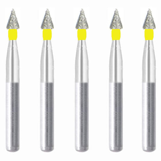 Conical Pointed 1.5 mm Dia. Extra Fine Grit Diamond Bur 5 per pack. 159.15EF1 - Osung USA