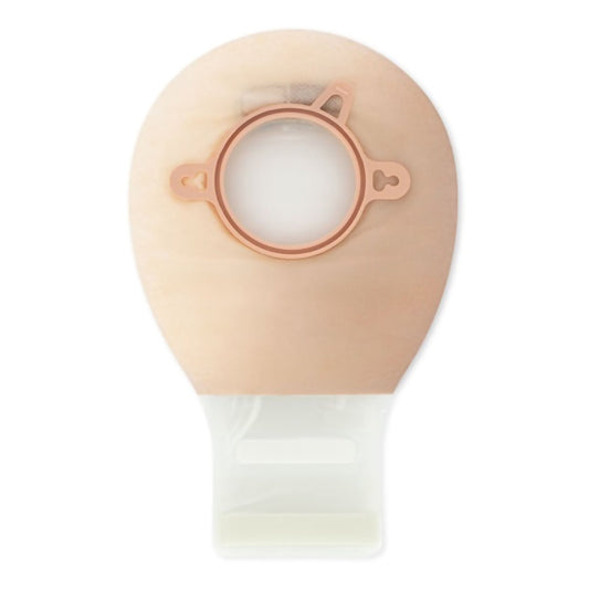 New Image™ Two-Piece Transparent Ostomy Pouch, Pre-cut to Fit 44mm Stomas, Green, 20/BX