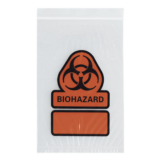 Bag, Biohazard Spcmn Reclos 6X9 (Custom) (100/Pk 10Pk/Cs), 1000/Cs