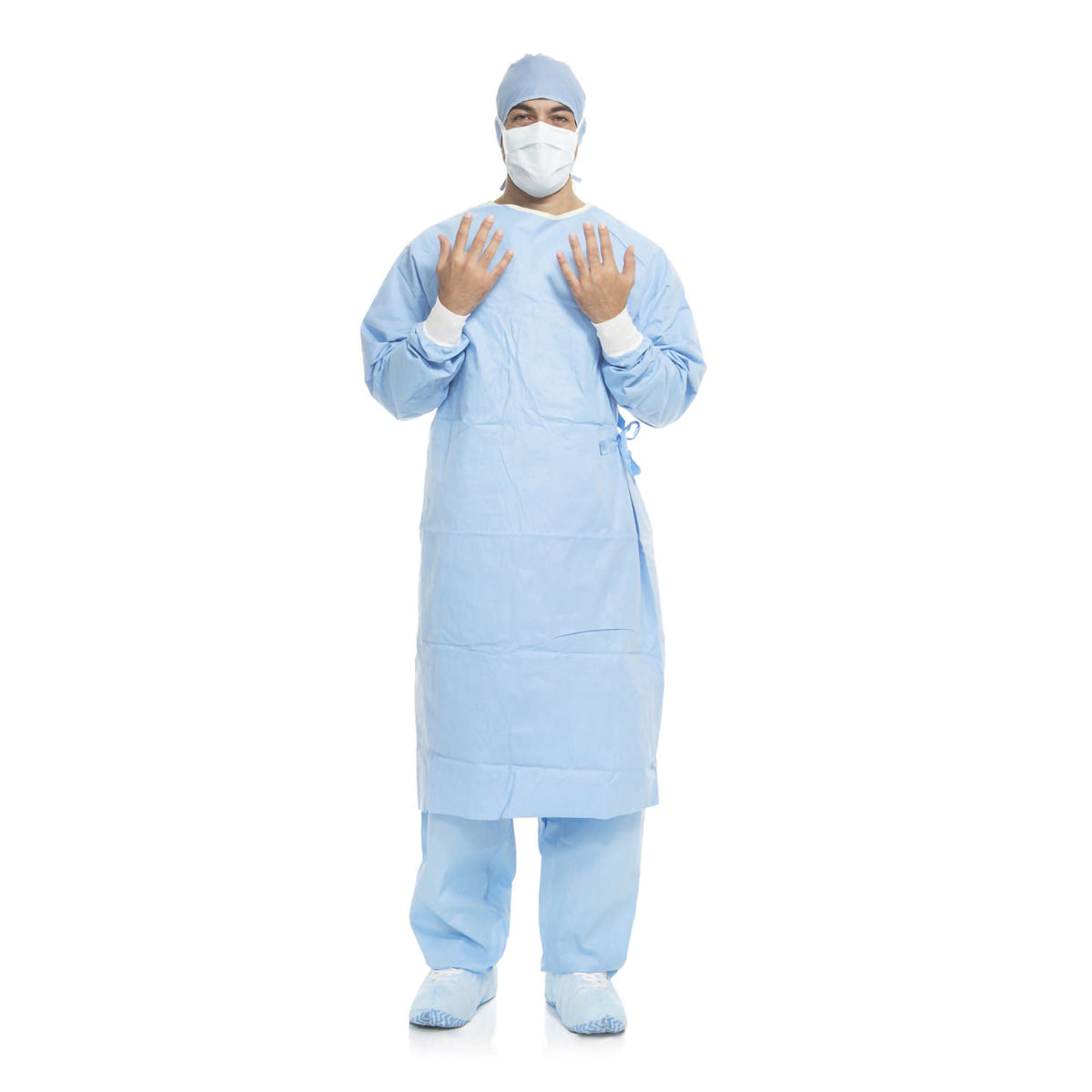 Aero Blue Surgical Gown With Towel, 30/Cs