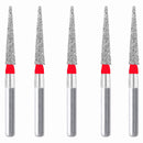 Conical Pointed, Slender 1 mm Dia. Fine Grit Diamond Bur 5 per pack. 164.10F3 - Osung USA