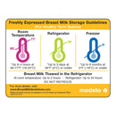 Medela Breast Milk Storage Guidelines Magnet, 50/CS