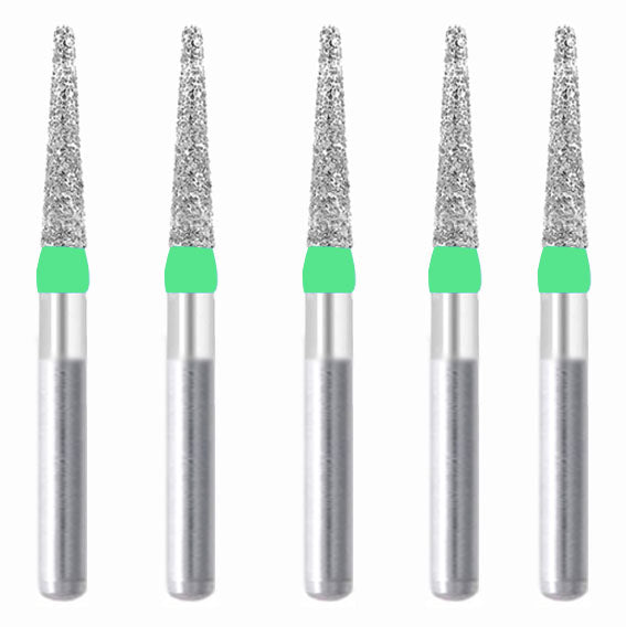 Conical, Truncated 1.8 mm Dia. Coarse Grit Diamond Bur 5 per pack. 168.18C2 - Osung USA