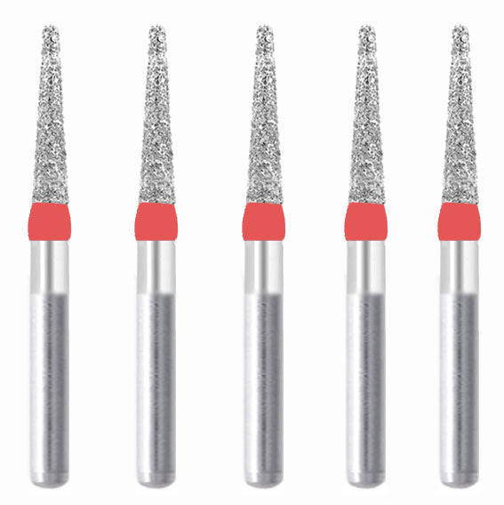 Conical, Truncated 1.6 mm Dia. Fine Grit Diamond Bur 5 per pack. 168.16F1SS - Osung USA