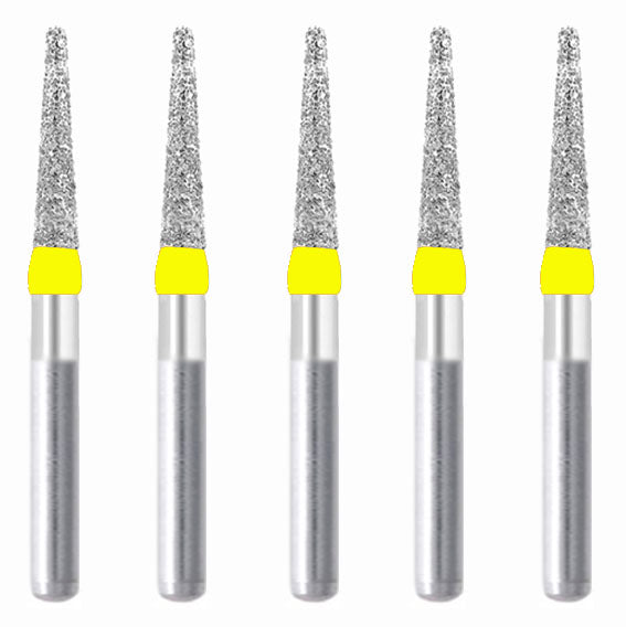 Conical, Truncated 1.6 mm Dia. Extra Fine Grit Diamond Bur 5 per pack. 168.16EF2 - Osung USA