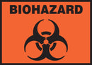 Accuform Signs Biohazard Pre-Printed Label, 5 x 3-1/2 Inch, 5/PK