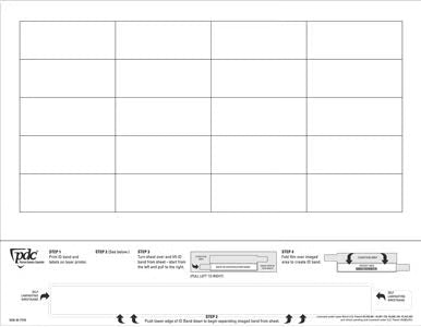 Label, Datamate Laser W/Wristband Wht (1000/Bx) Predyn, 1000/Bx