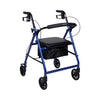 McKesson Folding Aluminum Four-Wheel Rollator, Blue, 1/EA