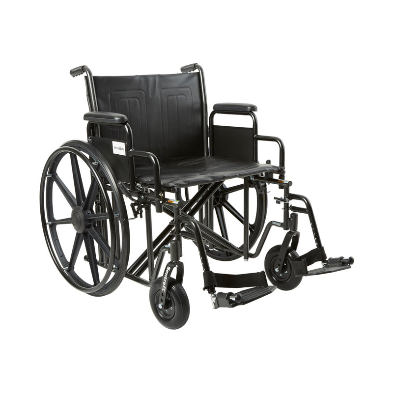 MCKESSON BARIATRIC WHEELCHAIR, 22 INCH SEAT WIDTH, SOLD AS 1/EACH MCKESSON 146-STD22ECDDA-SF