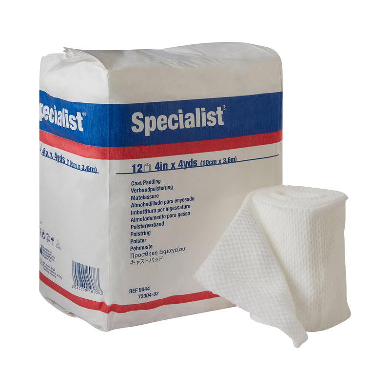 SPECIALIST® WHITE COTTON / RAYON UNDERCAST CAST PADDING, 4 INCH X 4 YARD, SOLD AS 72/CASE BSN 9044