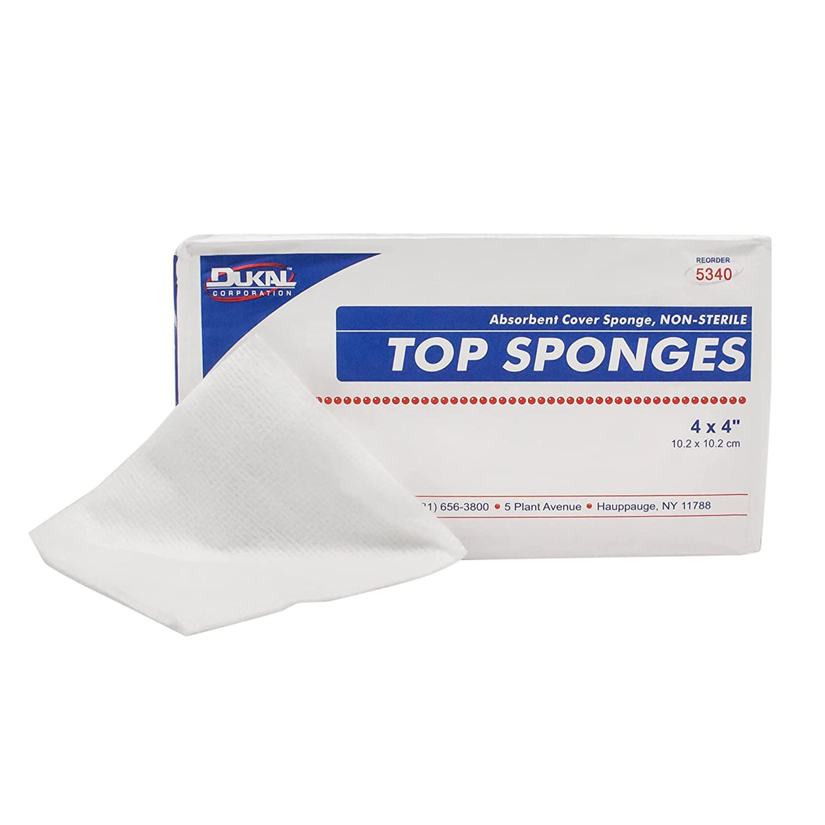 Dukal™ Nonwoven Sponge, 4 X 4 Inch, 2000/Cs