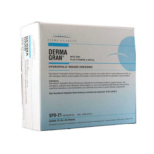 Dermagran® B Zinc Impregnated Dressing, 4 X 4 Inch, 15/Bx