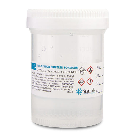StatClick™ Prefilled Formalin Container, 60 mL Fill in 120 mL, 96/CS