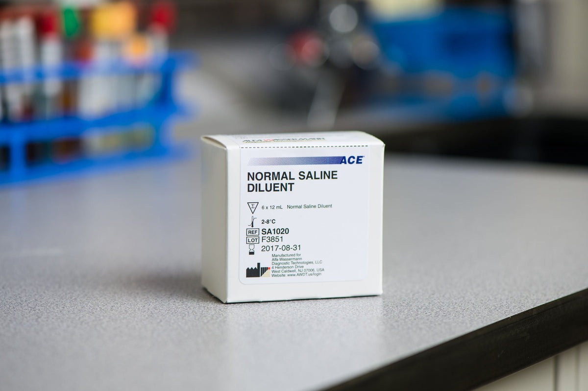 Ace® General Chemistry Reagent Diluent, Normal Saline 0.9% test, 1/KT