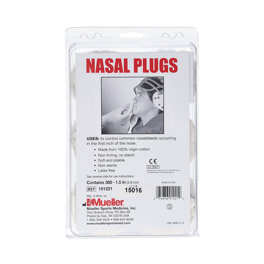Mueller Sports Medicine Nasal Plug, 1.5 Inch, 1/Pk