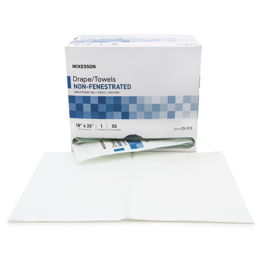 Mckesson Sterile Poly Lined Towel Drape, 18 X 26 Inch, 50/Bx