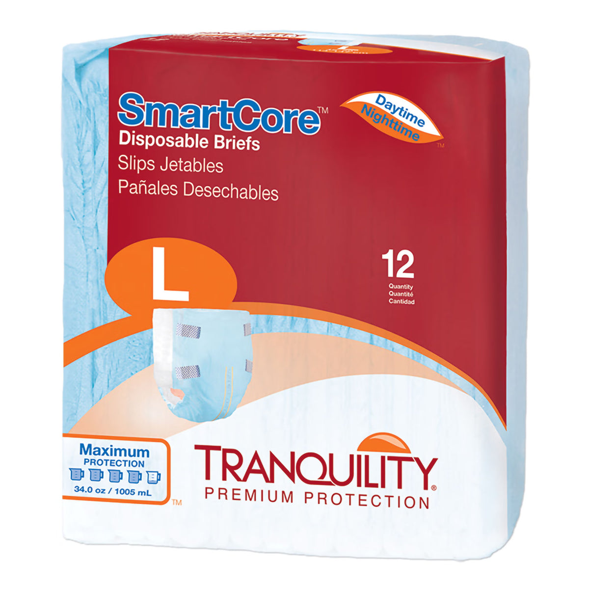 Tranquility Smartcore™ Maximum Protection Incontinence Brief, Large, 96/Cs