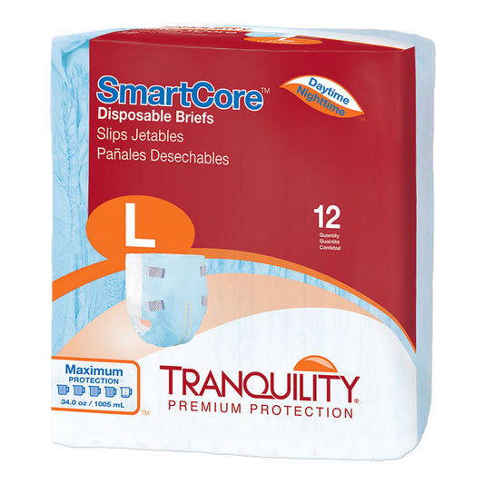 Tranquility Smartcore™ Maximum Protection Incontinence Brief, Large, 96/Cs