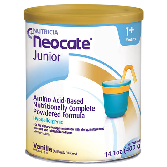 Neocate® Junior Amino Acid–Based Powdered Formula, Vanilla, 14.1-Ounce Can, 4/Cs