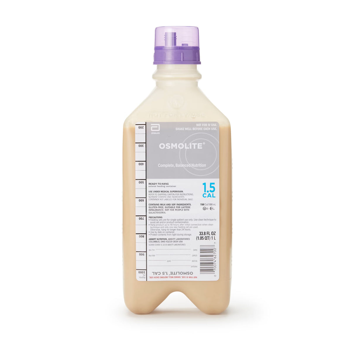 Osmolite® 1.5 Cal Tube Feeding Formula, 33.8-ounce bottle, 8/CS