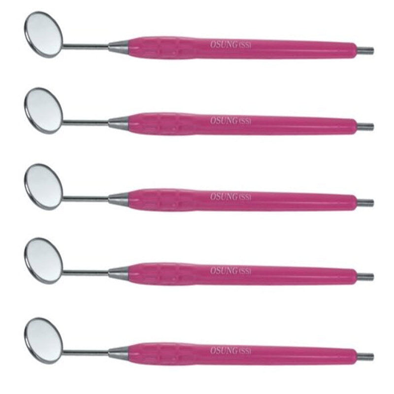 OSUNG Dental Mirror, Softgrip Handle, Simple Stem, Purple Handle with out mirror 2MHS2 Pack of 5 - Osung USA