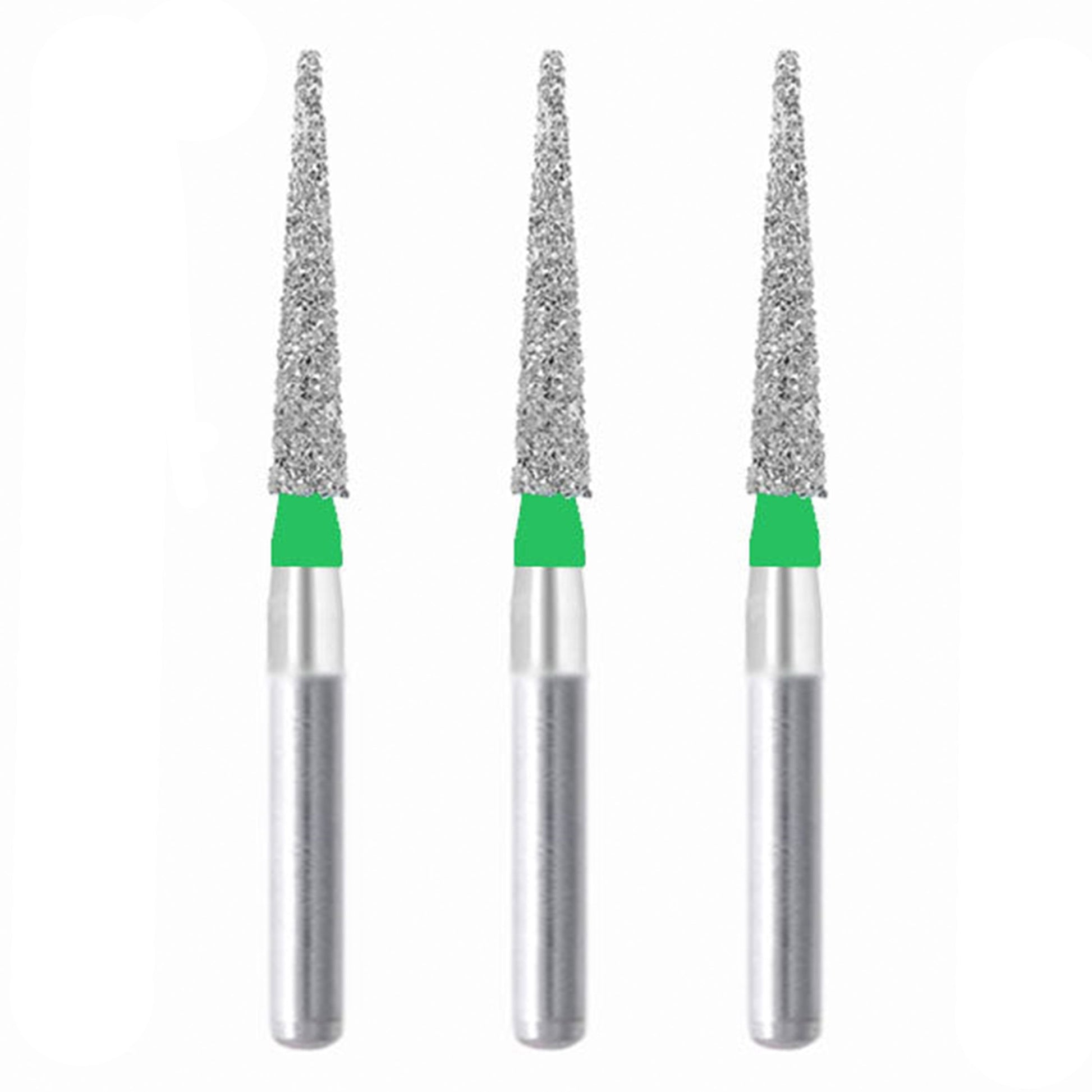 Conical Pointed, Slender 1.6 mm Dia. Coarse Grit Diamond Bur 3 per pack. 164.16C2 - Osung USA