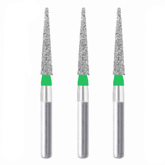 Conical Pointed, Slender 1.6 mm Dia. Coarse Grit Diamond Bur 3 per pack. 164.16C2 - Osung USA