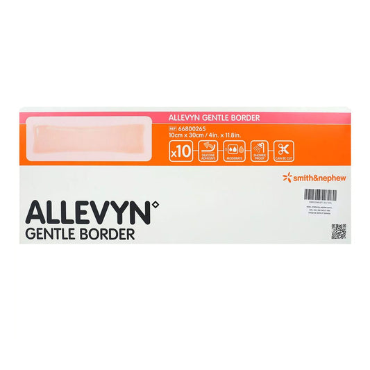 Dressing, Hydrocellular Gentleborder Fm 10Cmx30Cm (10/Bx 6B, 60/Cs