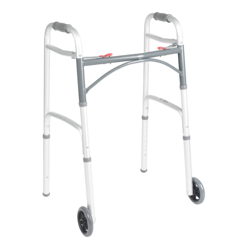MCKESSON JUNIOR ALUMINUM FOLDING WALKER, 25 – 32¼ INCH HEIGHT, SOLD AS 1/EACH MCKESSON 146-10211-1