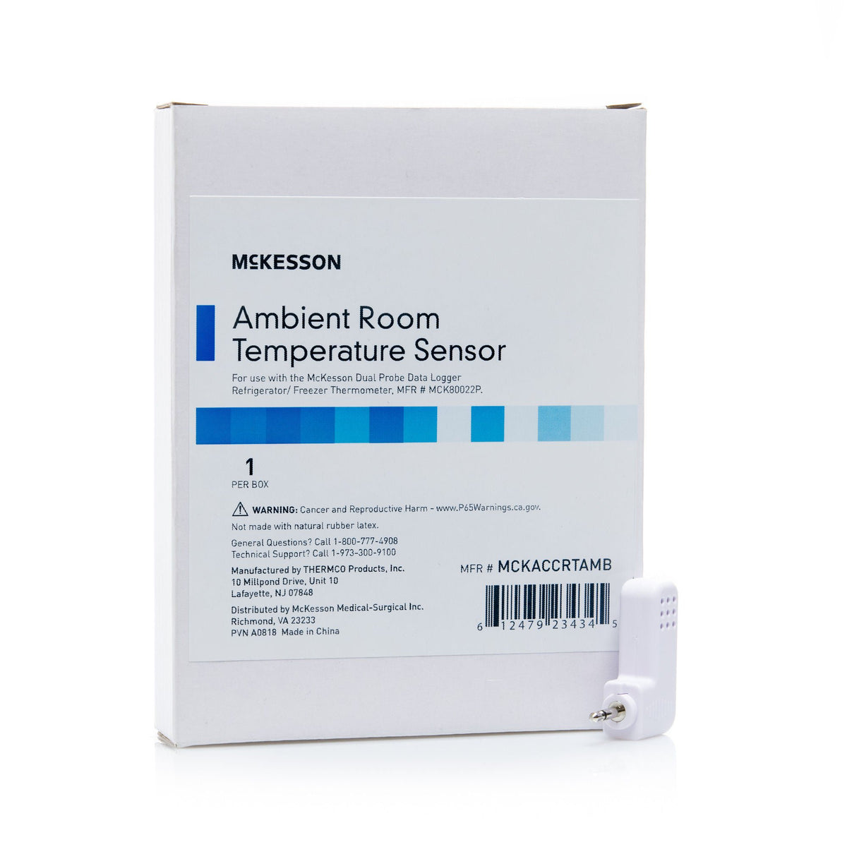 McKesson Ambient Room Temperature Sensor, 32 – 122° F Temperature Range, 1/EA