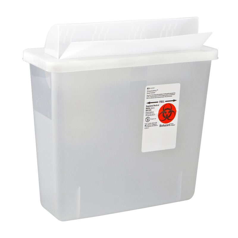 IN-ROOM™ MULTI-PURPOSE SHARPS CONTAINER, 3 GALLON, 16¼ X 13¾ X 6 INCH, SOLD AS 10/CASE CARDINAL 85221