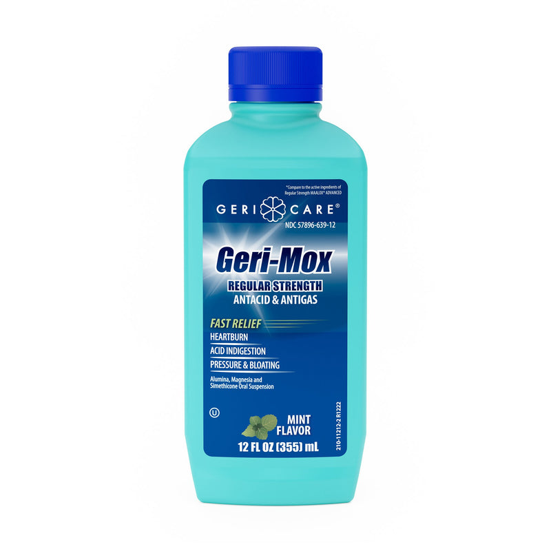 GERI-CARE® GERI-MOX ALUMINUM HYDROXIDE / MAGNESIUM HYDROXIDE ANTACID, SOLD AS 12/CASE GERI-CARE QMLX-12-GCP