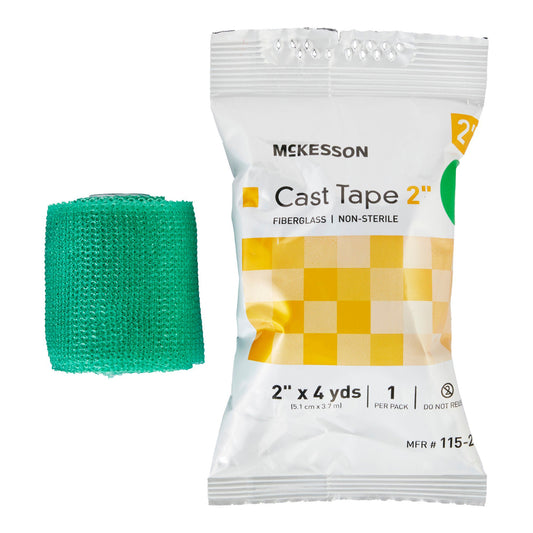 Mckesson Green Cast Tape, 2 Inch X 4 Yard, 10/Bx