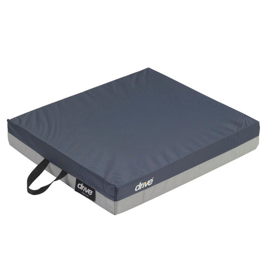 Gel "E" Seat Cushion, Gel / Foam, 16 X 16 X 3 Inch, Blue, 1/Cs