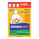 SALONPAS® HOT CAPSAICIN TOPICAL PAIN RELIEF, SOLD AS 3/CARTON EMERSON 46581070003