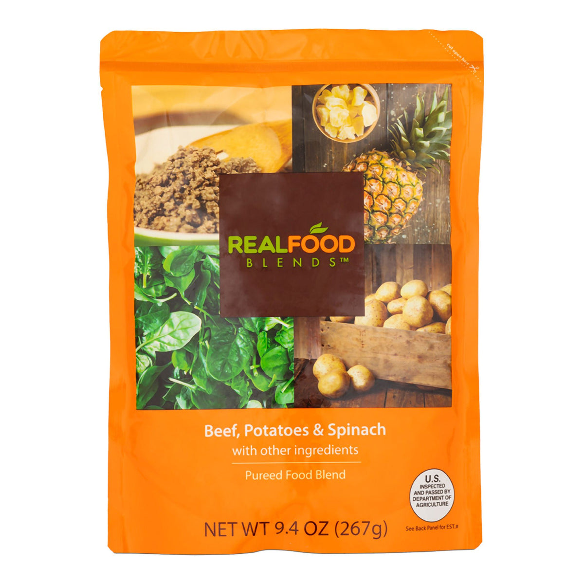Real Food Blends™ Beef, Potatoes & Spinach Puree Blend For Tube Feeding, 9.4-Oz., 12/Cs