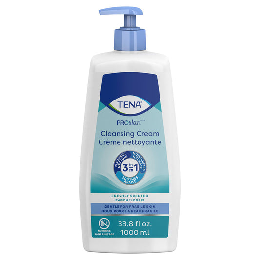 Tena® Body Wash Cleansing Cream, Alcohol-Free 3-In-1 Formula, Scented, 1,000 Ml, 8/Cs