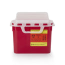 BD™ RED SHARPS CONTAINER, 5.4 QUART, 12 X 12 X 4-4/5 INCH, SOLD AS 12/CASE BD 305426