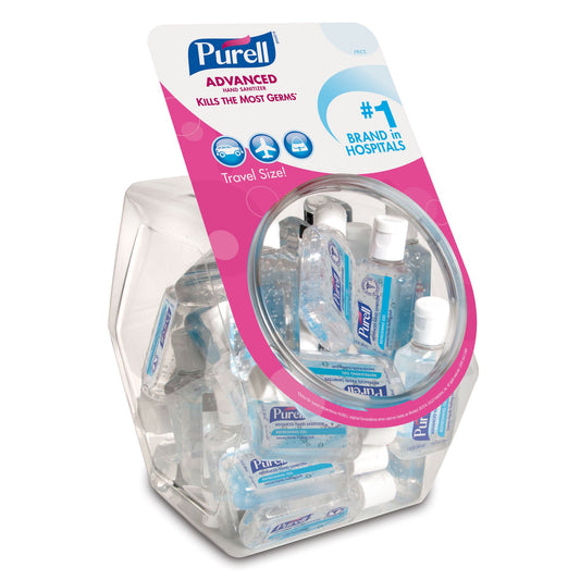 Purell® Advanced Travel Size Hand Sanitizer Bowl With 36 1-Ounce Bottles, 36/Cs