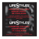 Lifestyles® Assorted Colors Lubricated Latex Condom, 1/CS